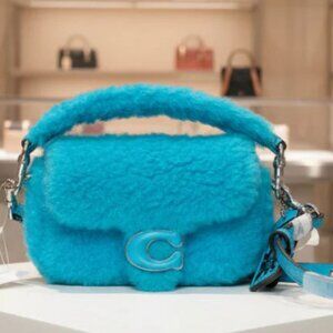 COACH x Lil Nas X Tabby 12 Shearling 2 Way Bag Montero Blue CP940